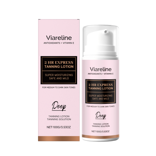 Viareline 免晒助黑保湿身体乳液 夏季沙滩肤色均匀保湿清爽乳液